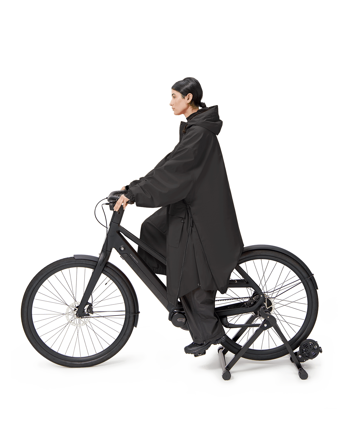 ジャケット・アウター LIMI feu Foil Print Stripe Square Poncho LIMI feu Foil Print Stripe Square Poncho